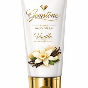 Gemstone Organic Hand Cream – Vanilla (Luxurious Moisture)